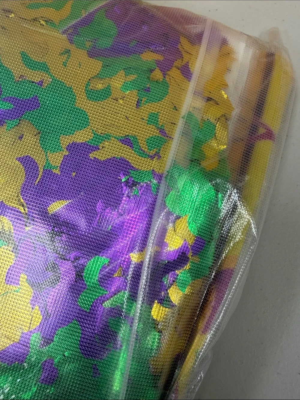 12 pieces Mardi Gras wagon parade Metallic Confetti Set - Green Purple Gold new